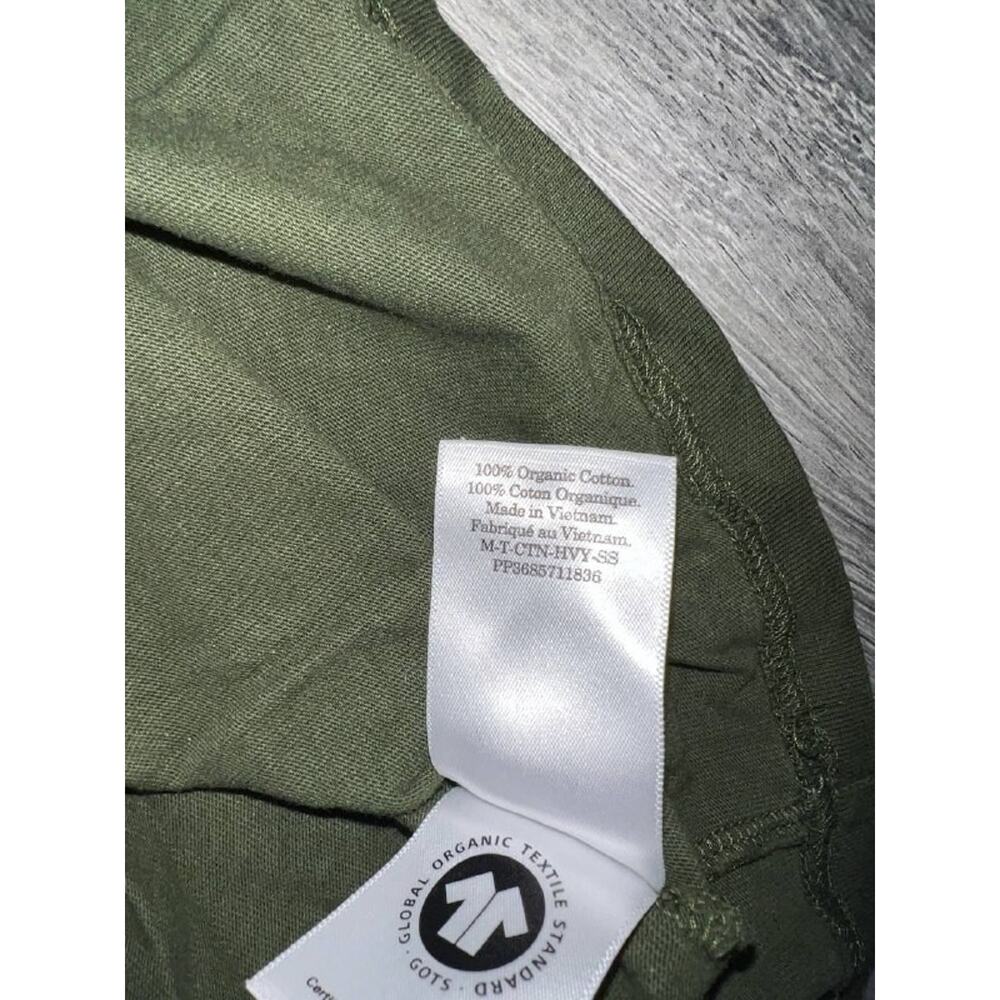 Everlane Organic Cotton Crew Neck Tee t-shirt Olive Medium A006360 - Picture 7 of 8